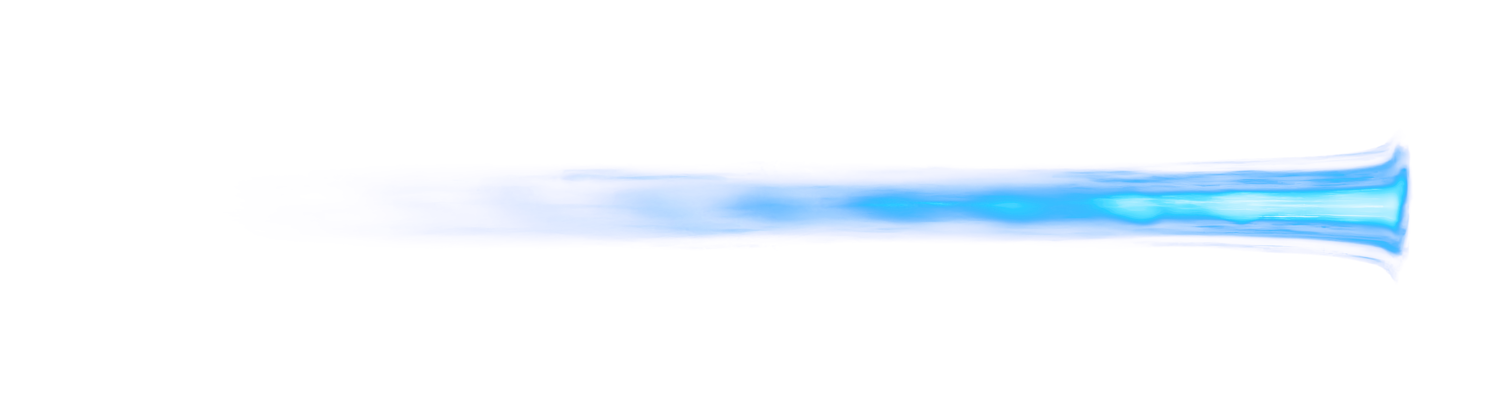 HD VFX of  Rocket Exhaust Blue Side
