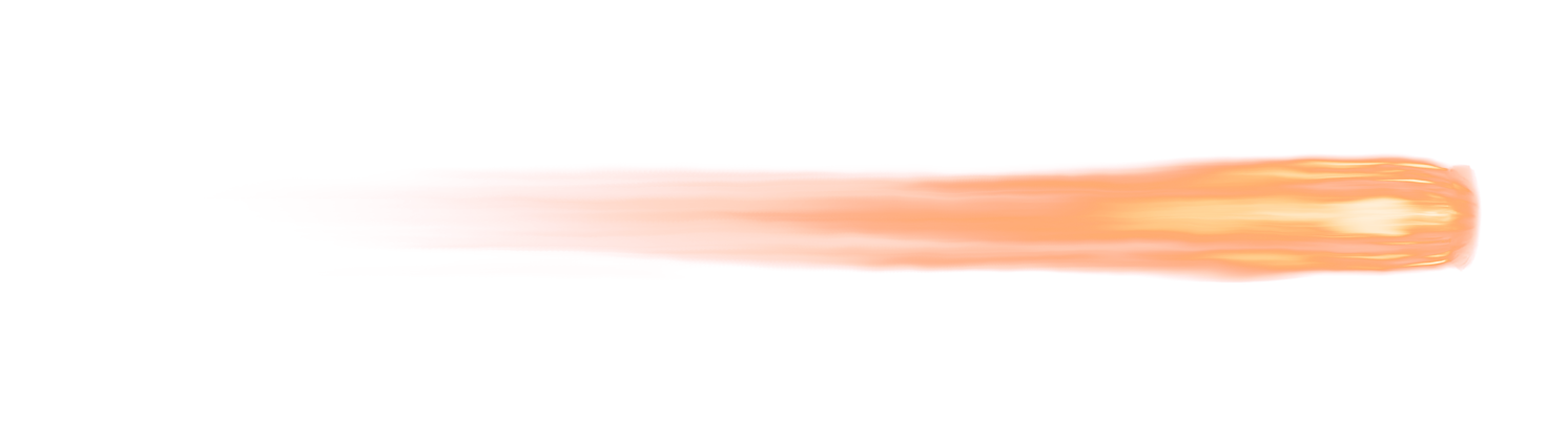HD VFX of  Rocket Exhaust Orange Side Looping