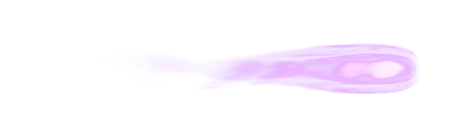 HD VFX of  Rocket Exhaust Purple Angle Back