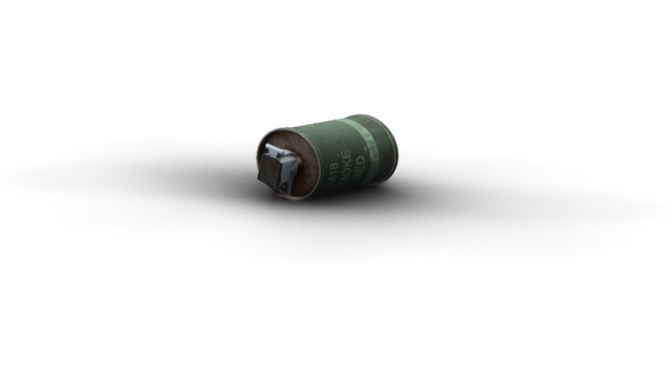 HD VFX of  Smoke Grenade Bounce  Frame 