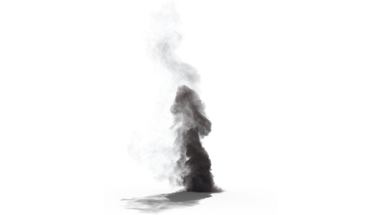 HD VFX of  Smoke Plume Small 
