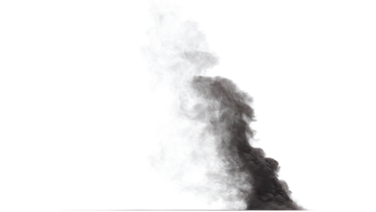 HD VFX of  Smoke Plume Small 