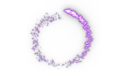 (4K) Sparkle Motion Circle 1 Purple Effect