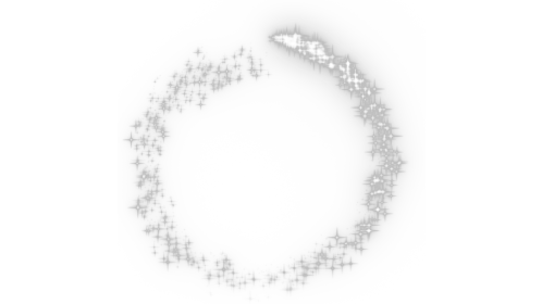 (4K) Sparkle Motion Circle 1 White Effect