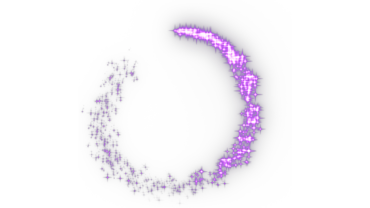 HD VFX of  Sparkle Motion Circle  Purple