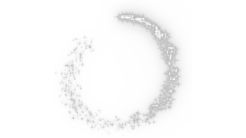 (4K) Sparkle Motion Circle 2 White Effect