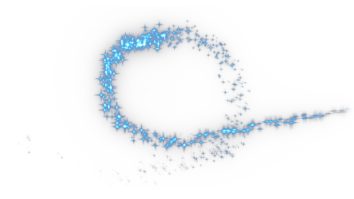 (4K) Sparkle Motion Loop 1 Blue Effect