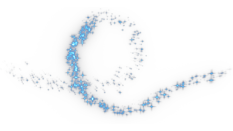 HD VFX of  Sparkle Motion Loop  Blue