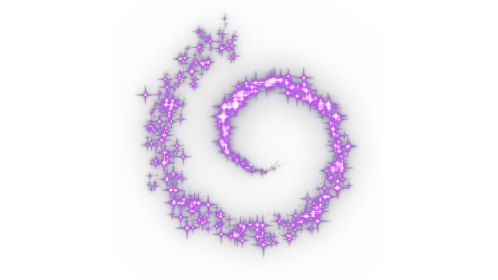 (4K) Sparkle Motion Spiral 1 Purple Effect