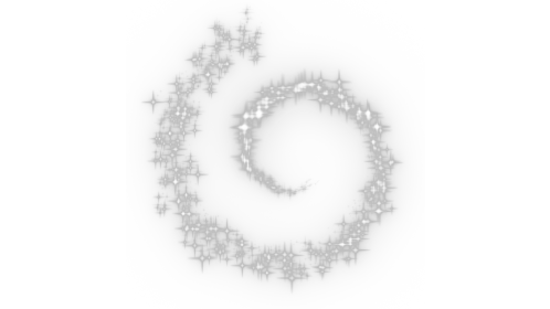(4K) Sparkle Motion Spiral 1 White Effect
