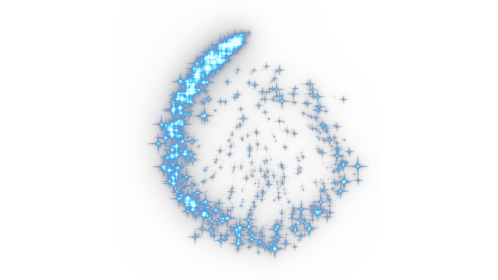 (4K) Sparkle Motion Spiral 2 Blue Effect