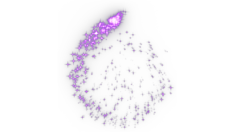 HD VFX of  Sparkle Motion Spiral  Purple