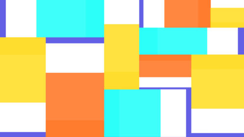 (4K) Transition Matte Colored Multi Square Effect