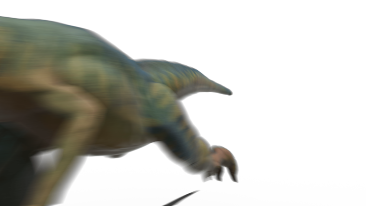 HD VFX of  Velociraptor Running Across Screen Roar 