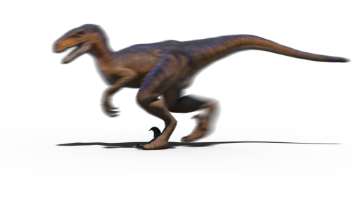 (4K) Velociraptor Running Across Screen Roar 2 Effect