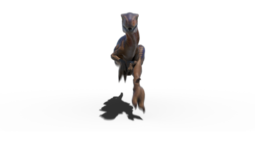(4K) Velociraptor Running At Camera 2 Effect