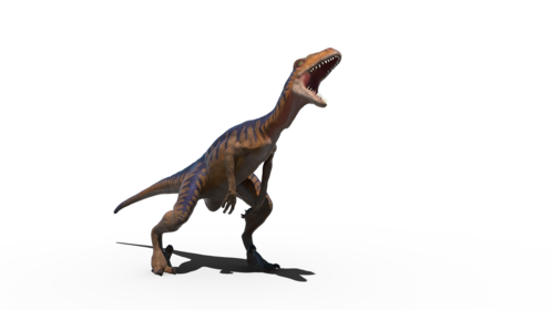 (4K) Velociraptor Scared Side 2 Effect