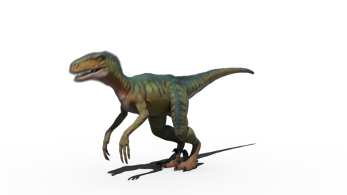 (4K) Velociraptor Scared Side 3 Effect
