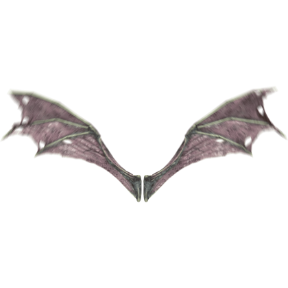 HD VFX of  Demon Wings Blue Front Flapping