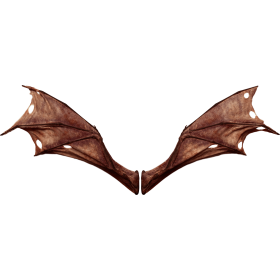 (4K) Demon Wings Red Back Flapping Effect