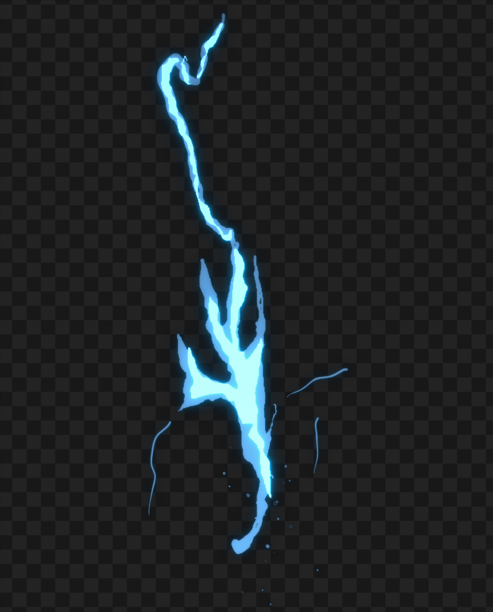 Anime horizontal blue lightning background. Anime cartoon light colors.  Generative AI 32496080 Stock Photo at Vecteezy