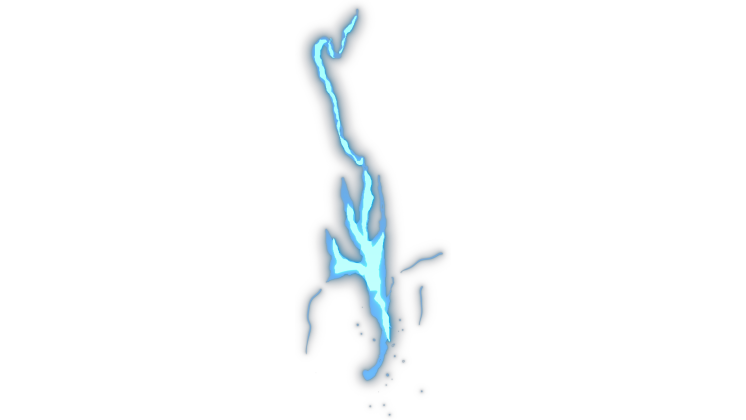HD VFX of  Anime Lightning Bolt 
