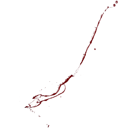 HD VFX of Blood Splatter Slice Wall 