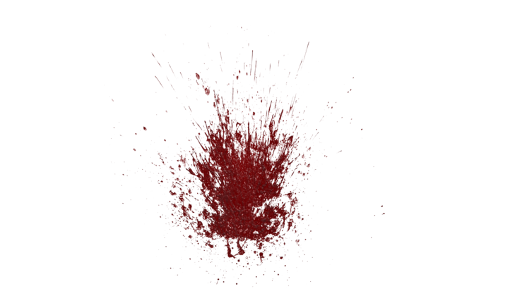 HD VFX of Blood Splatter Wall Large 
