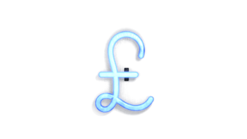 Blue Neon Typekit Pound Sign Effect