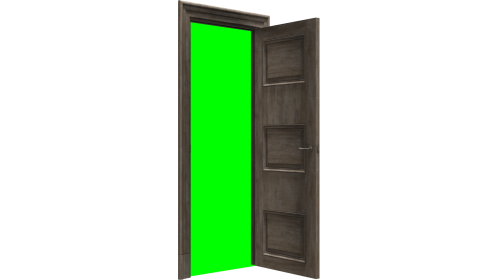 Door 1 Open Green Screen Angle 3 Effect