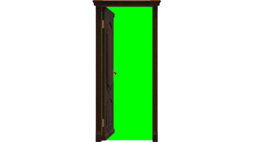 Door 2 Open Green Screen Angle 1 Effect