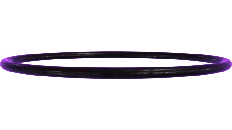 HD VFX of Looping Black And Purple Angel Halo 
