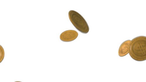 Looping Falling Coins 10 Effect