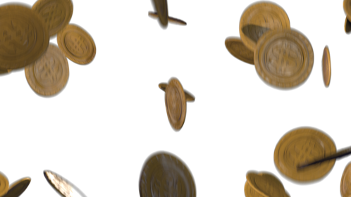 Looping Falling Coins 12 Effect
