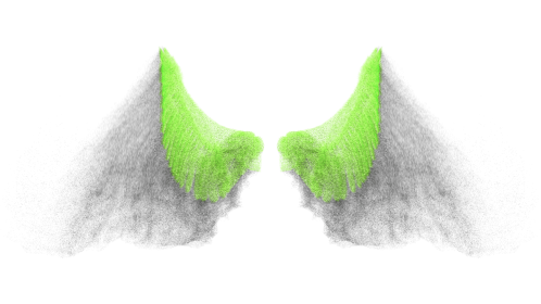 Looping Particle Angel Wings Flapping 1 Effect