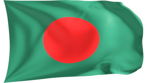 Looping Waving Flag Bangladesh Effect