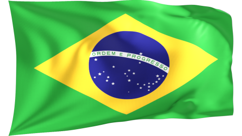 Looping Waving Flag Brazil Effect