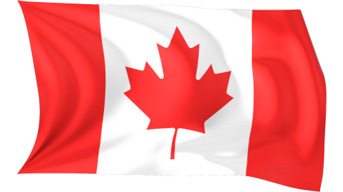 Looping Waving Flag Canada Effect