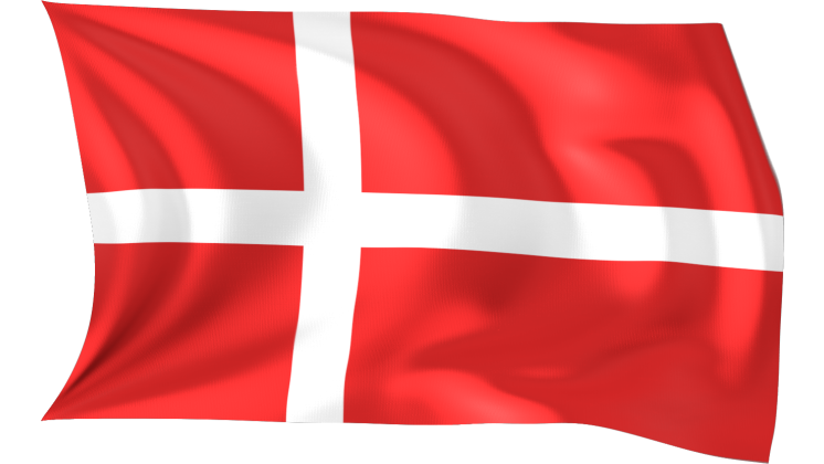 HD VFX of Looping Waving Flag Denmark