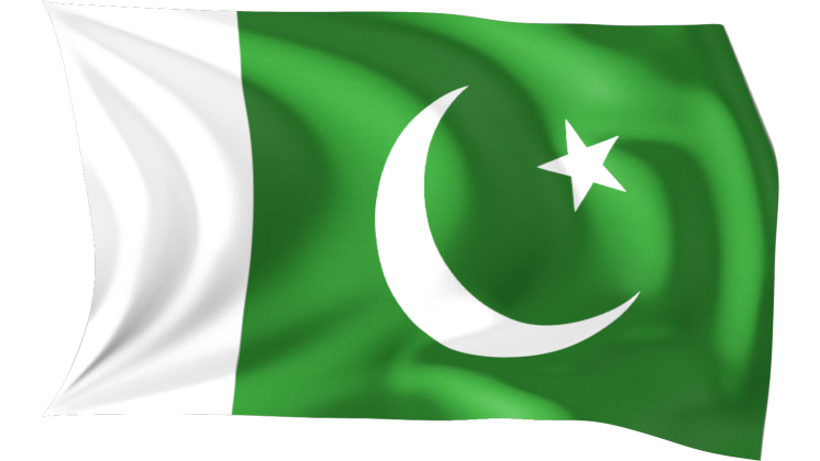 HD VFX of Looping Waving Flag Pakistan