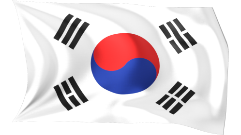 Looping Waving Flag South Korea Effect