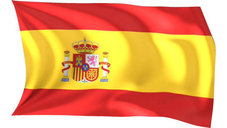 HD VFX of Looping Waving Flag Spain