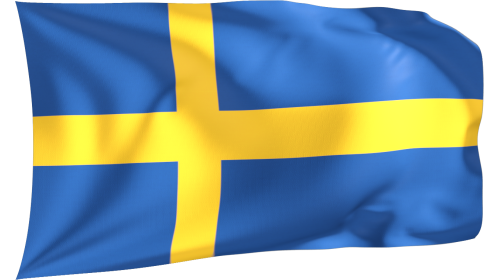 Looping Waving Flag Sweden Effect