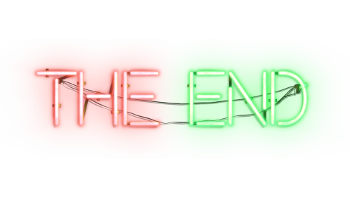 Neon Sign The End 1 Effect