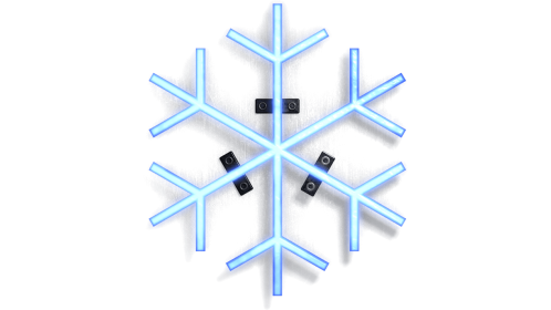 Neon Symbol Snowflake Effect
