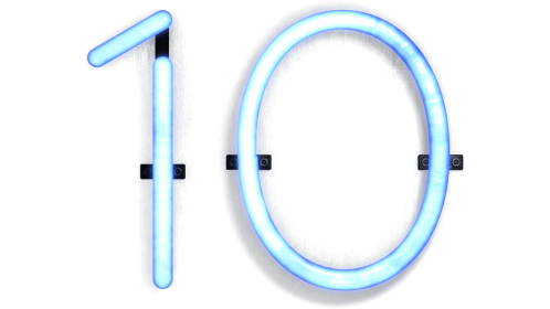 Neon Typekit Number 10 Effect