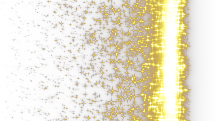 HD VFX of Sparkle Transition Yellow