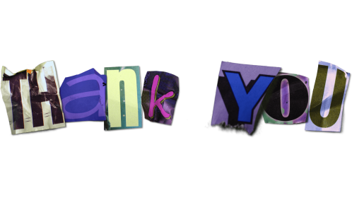 Stop Motion Text Thank You Effect