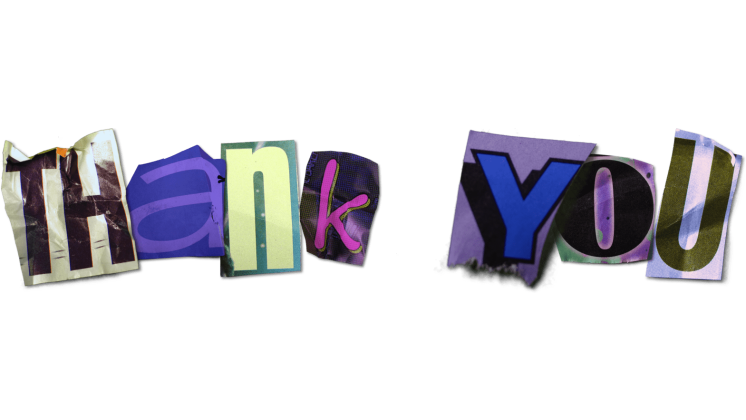 Stop Motion Text Thank You Effect