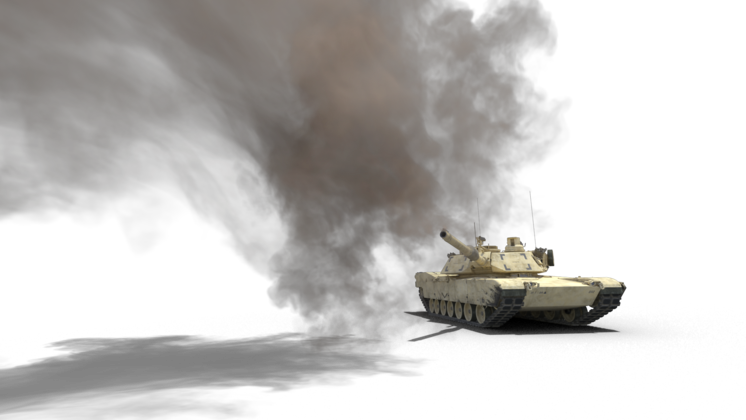 HD VFX of Tank Fire 